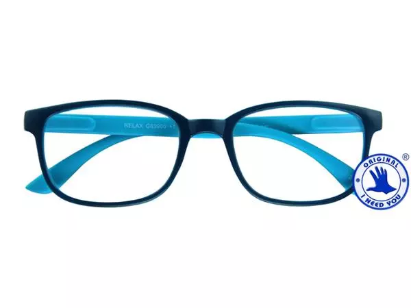 Een Leesbril I Need You +1.00 dpt Relax blauw-lichtblauw koop je bij Van Leeuwen Boeken- en kantoorartikelen