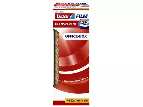 Een Plakband tesafilm® 33mx15mm transparant koop je bij Unimark Office B.V.