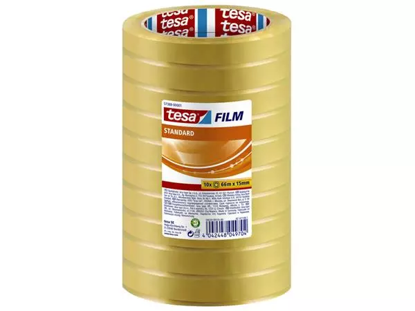 Een Plakband tesafilm® standaard 66mx15mm transparant koop je bij NiceSupplies.nl