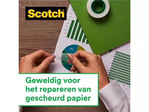 Een PLAKBANDHOUDER SCOTCH KARIM ZWART + 1 ROL TAPE koop je bij Kantoorvakhandel van der Heijde