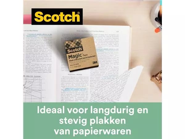 Een Plakband Scotch Magic 900 19mmx30m onzichtbaar mat koop je bij Kantoorvakhandel van der Heijde