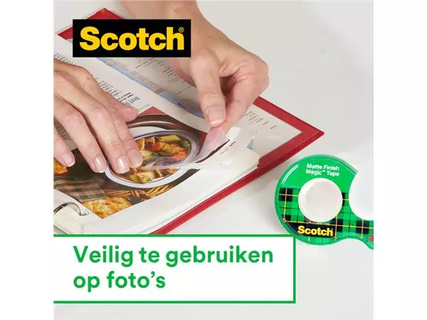 Een Plakband Scotch Magic 810 19mmx33m onzichtbaar mat 20+4 gratis koop je bij NiceSupplies.nl