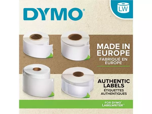 Een Etiket Dymo LabelWriter adressering 36x89mm 12 rollen á 260 stuks wit koop je bij Buro De Peuter