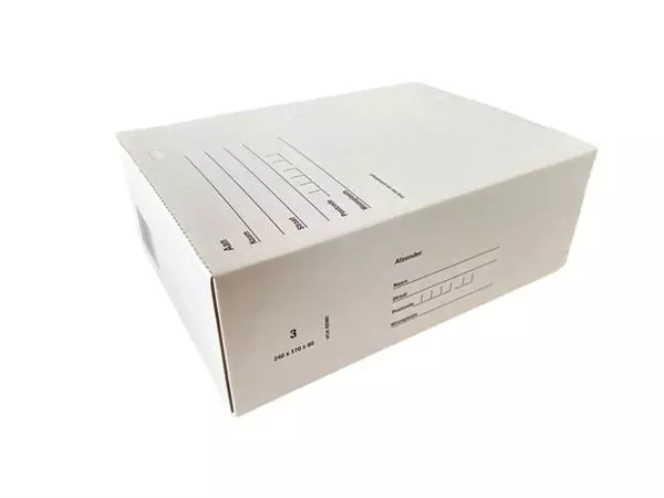 Een Postpakketbox IEZZY 3 240x170x80mm wit koop je bij Van Hoye Kantoor BV
