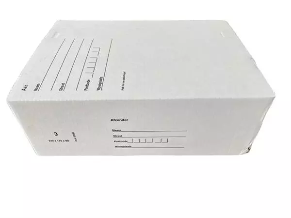 Een Postpakketbox IEZZY 3 240x170x80mm wit koop je bij Buro De Peuter