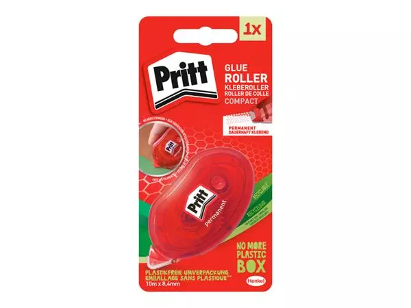 Een Lijmroller Pritt Compact permanent 10m op blister koop je bij Holzem Kantoorefficiency