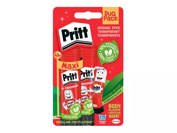 Een Lijmstift Pritt Stick Original 43gr blister koop je bij Unimark Office B.V.