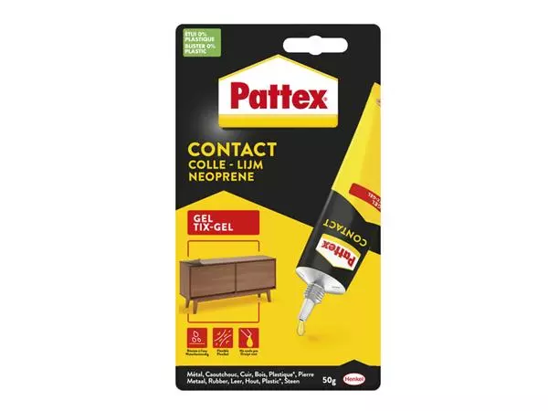 Een Alleslijm Pattex Tixgel Tube 50gram op blister koop je bij Van Hoye Kantoor BV