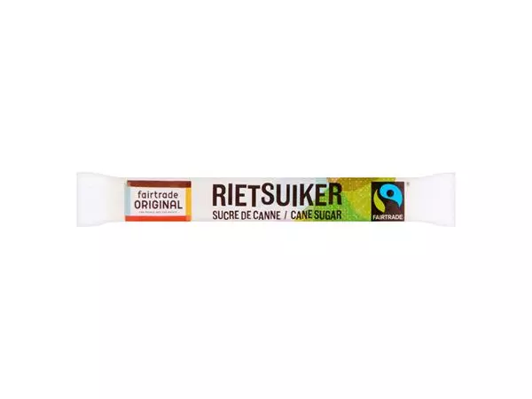 Een RIETSUIKERSTICKS FAIRTRADE ORIGINAL 600 STUKS koop je bij Kantoorvakhandel van der Heijde