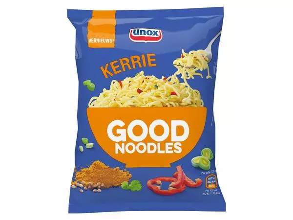 Een Good Noodles Unox kerrie koop je bij Van Leeuwen Boeken- en kantoorartikelen