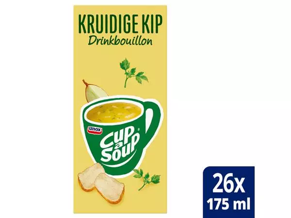 Een Cup-a-Soup Unox heldere bouillon kruidige kip 175ml koop je bij Van Hoye Kantoor BV
