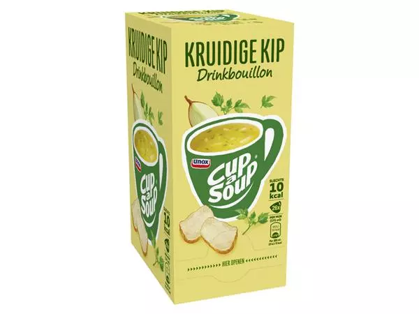 Een Cup-a-Soup Unox heldere bouillon kruidige kip 26x175ml koop je bij Buro De Peuter