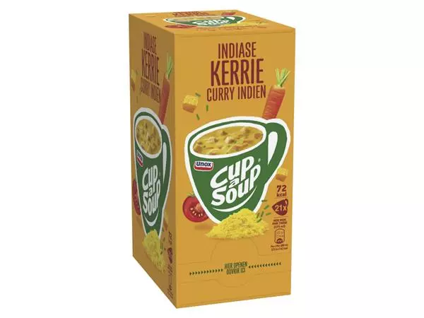 Een Cup-a-Soup Unox Indiase kerrie 21x175ml koop je bij Unimark Office B.V.