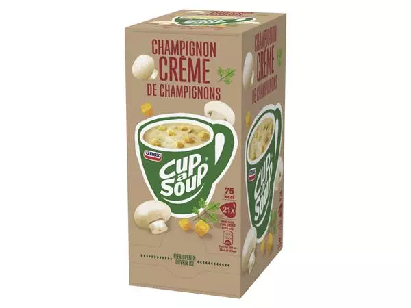 Een Cup-a-Soup Unox champignon crème 21x175ml koop je bij NiceSupplies.nl