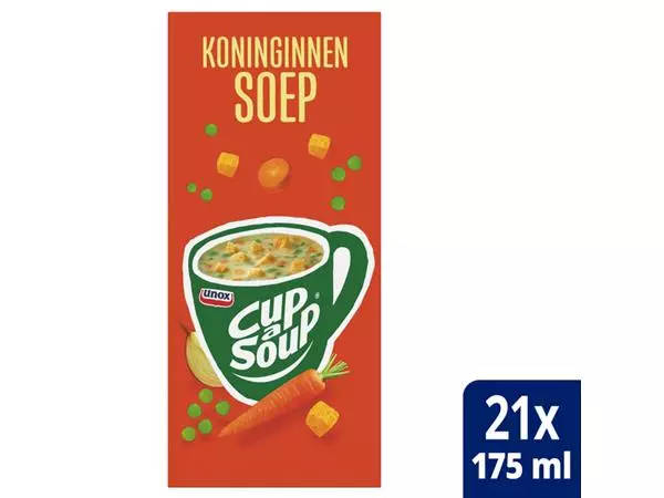 Een Cup-a-Soup Unox koninginnensoep 175ml koop je bij MV Kantoortechniek B.V.