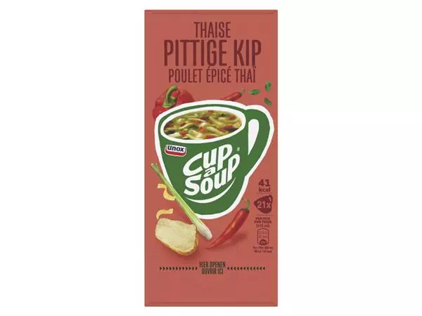 Een Cup-a-Soup Unox Thaise pittige kip 21x175ml koop je bij Unimark Office B.V.