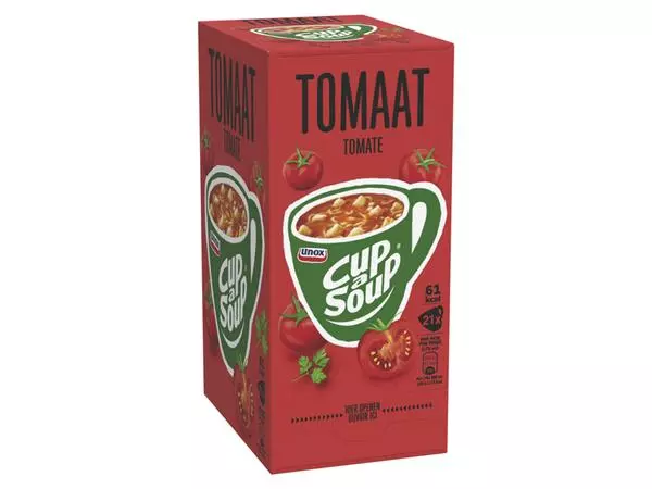 Een Cup-a-Soup Unox tomaat 21x175ml koop je bij Buro De Peuter