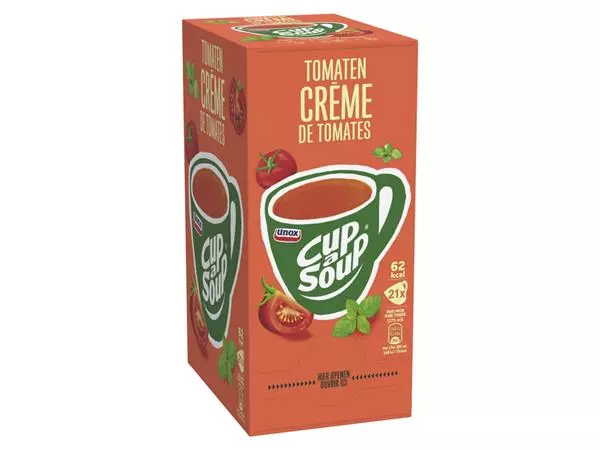 Een Cup-a-Soup Unox tomaten crème 21x175ml koop je bij Buro De Peuter