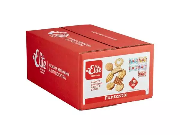 Een Koekjes Elite Selection Fantastic mix 120 stuks koop je bij Ziffo Kantoorcentrum BV