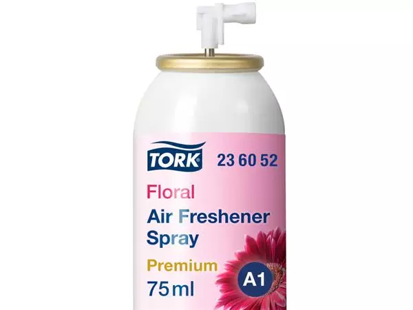 Een Luchtverfrisser Tork A1 spray met bloemengeur 75ml 236052 koop je bij Goedkope Kantoorbenodigdheden