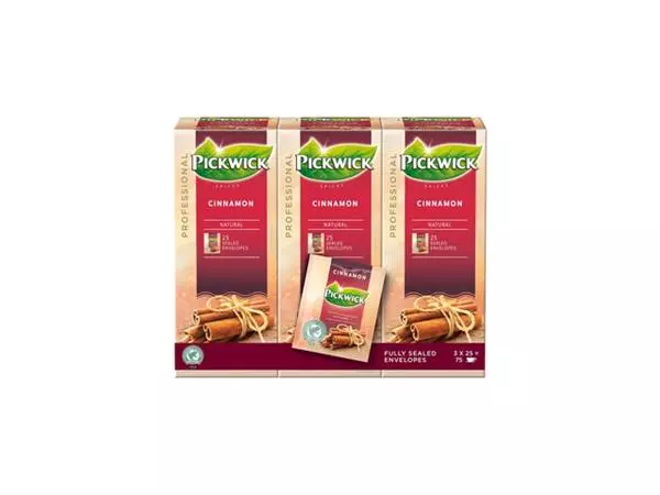 Een Thee Pickwick cinnamon 25x1.5gr koop je bij Van Hoye Kantoor BV