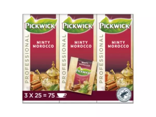 Een Thee Pickwick minty Morocco 2gr 25 stuks koop je bij KantoorProfi België BV