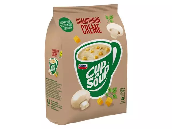 Een CUP-A-SOUP UNOX MACHINEZAK CHAMPIGNON CREME 140ML koop je bij Kantoorvakhandel van der Heijde