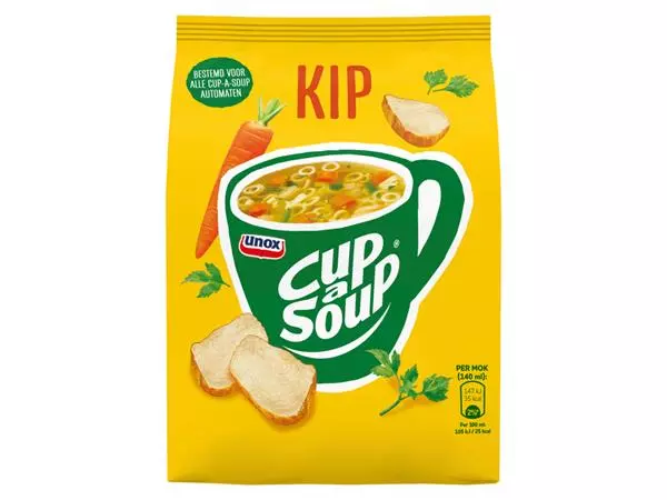 Een Cup-a-Soup Unox machinezak kip 140ml koop je bij KantoorProfi België BV