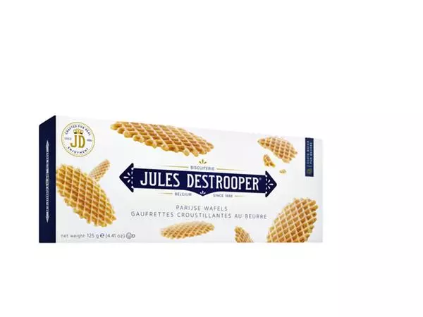 Een Parijse wafel Jules Destrooper 125gr koop je bij EconOffice