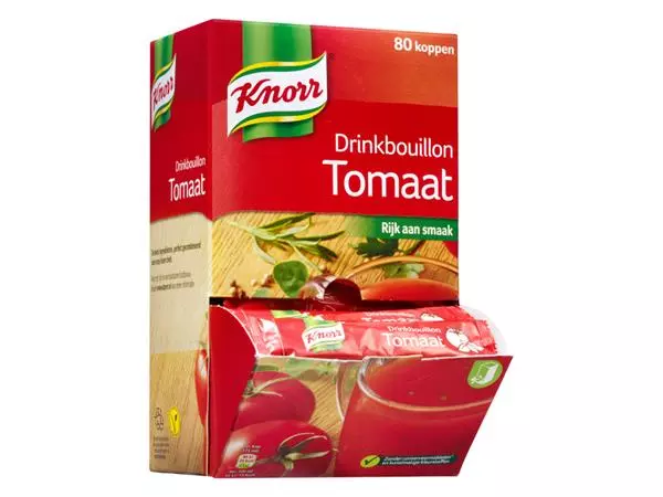 Een DRINKBOUILLON KNORR TOMAAT koop je bij Kantoorvakhandel van der Heijde