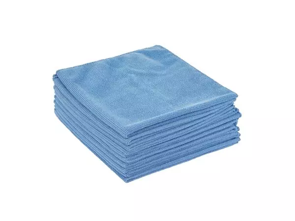 Een Microvezeldoek Scotch-Brite Essential 360x360mm blauw 10 stuks koop je bij Buro De Peuter