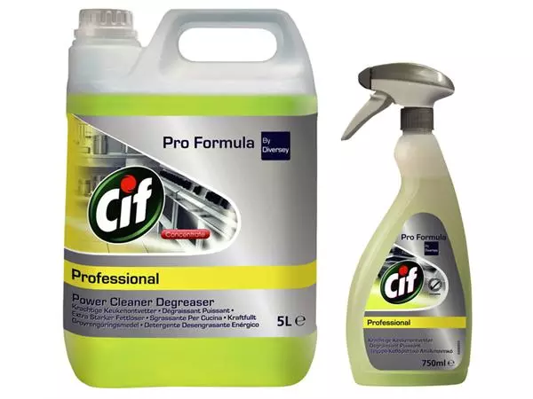 Een Keukenontvetter Cif Professional spray 750ml koop je bij Goedkope Kantoorbenodigdheden