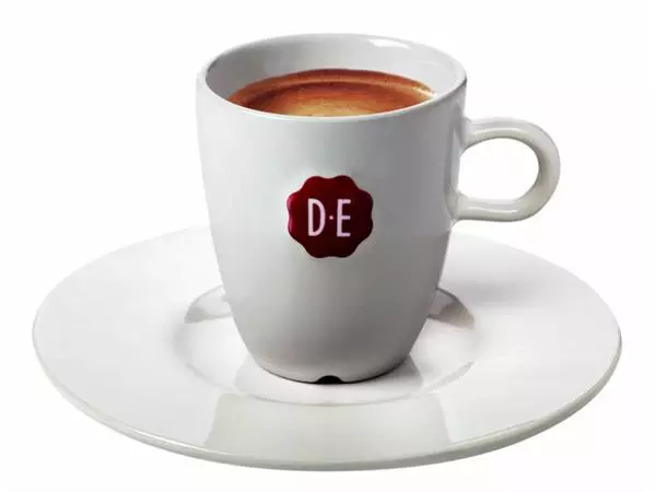 Een Schotel Douwe Egberts espresso wit 12 stuks koop je bij Unimark Office B.V.