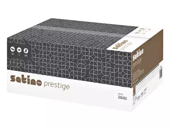 Een Facial tissues Satino Prestige 2-laags 100vel wit 206450 koop je bij NiceSupplies.nl