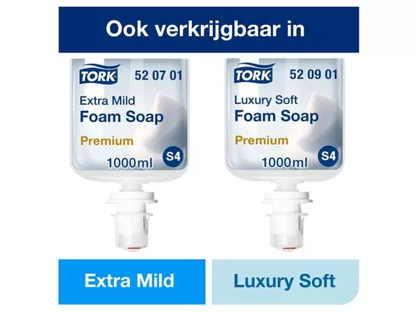 Een HANDZEEP TORK S4 FOAM MILD 1LTR 520501 koop je bij Kantoorvakhandel van der Heijde