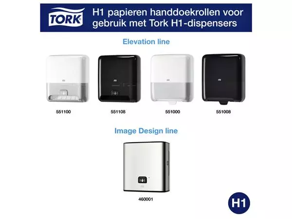 Een Handdoekrol Tork H1 Matic Advanced 2-laags 150m wit 290067 koop je bij Buro De Peuter