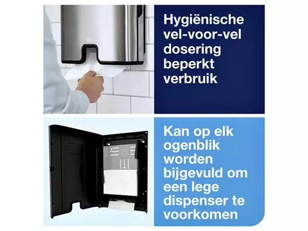 Een Handdoekdispenser Tork H2 Image Line Xpress zilver 460004 koop je bij Buro De Peuter