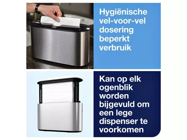 Een Handdoekdispenser Tork Express Image lijn Countertop Multifold H2 rvs 460005 koop je bij NiceSupplies.nl