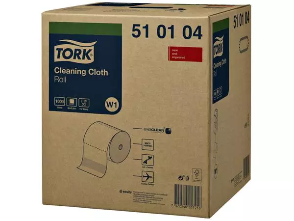 Een Reiningingsdoek Tork W1 herbruikbaar nonwoven 1000 vel wit 510104 koop je bij NiceSupplies.nl