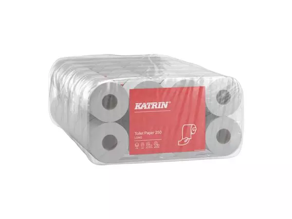 Een Toiletpapier Katrin 3-laags 250vel 48rollen wit koop je bij NiceSupplies.nl