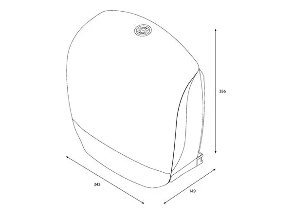 Een Dispenser Katrin 90083 toiletpapier Gigant L wit koop je bij NiceSupplies.nl