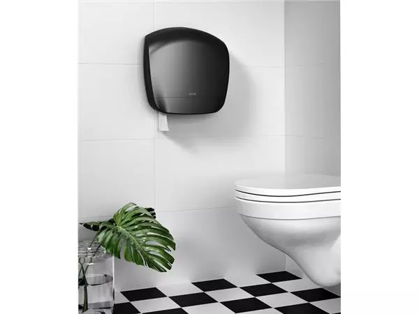 Een Dispenser Katrin 92162 toiletpapier Gigant L zwart koop je bij EconOffice