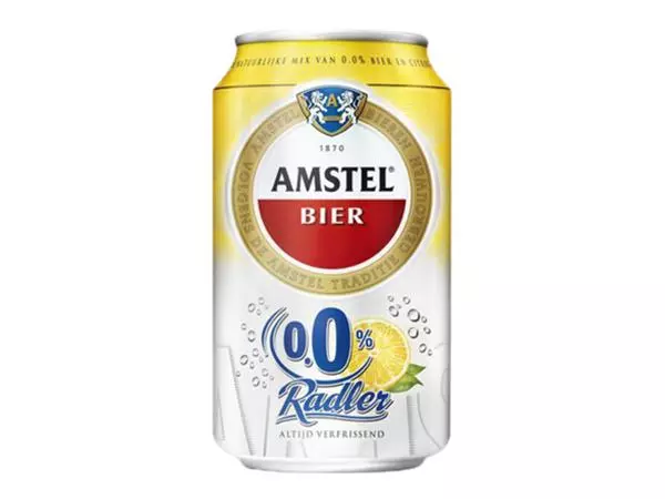 Een Bier Amstel Radler 0.0% blik 330ml koop je bij Totaal Kantoor Goeree