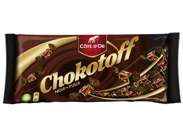 Een Chocolade Côte d'Or Chokotoff toffee puur 1 kilogram koop je bij Totaal Kantoor Goeree