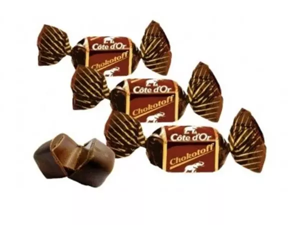 Een Chocolade Côte d'Or Chokotoff toffee puur 1 kilogram koop je bij NiceSupplies.nl