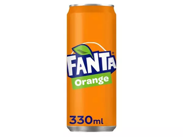 Een Frisdrank Fanta orange blik 330ml koop je bij MV Kantoortechniek B.V.