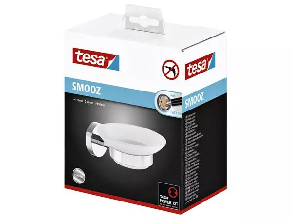 Zeephouder Tesa Smooz 40324 chroom/glas