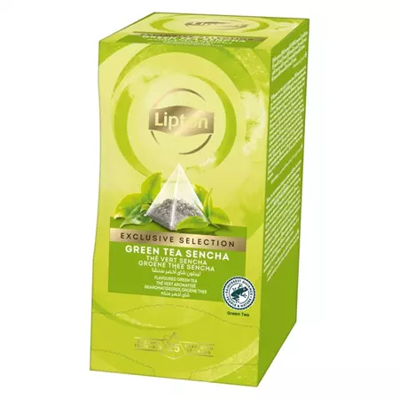 Een Thee Lipton Exclusive groene thee sencha 25x2gr koop je bij MegaOffice