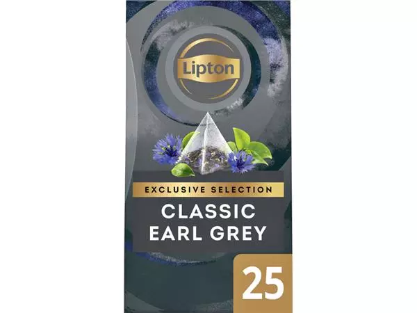 Een Thee Lipton Exclusive earl grey 25x2gr koop je bij Kantoorvakhandel van der Heijde