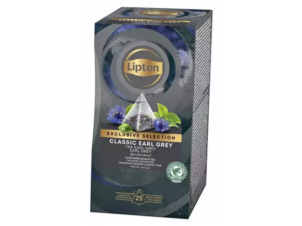 Een Thee Lipton Exclusive earl grey 25x2gr koop je bij Buro De Peuter